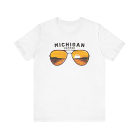Michigan T Shirt - Sunglasses Lake Graphic Michigan Tee