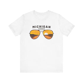 Michigan T Shirt - Sunglasses Lake Graphic Michigan Tee