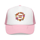 Kids Flower Child Trucker Hat Boho - Youth Snapback Cap