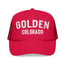Kids Golden, Colorado Trucker Hat - Youth Snapback Cap