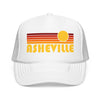 Kids Asheville, North Carolina Retro Sunset Trucker Hat
