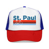 Kids St. Paul, Minnesota Trucker Hat - Youth Snapback Cap on white background