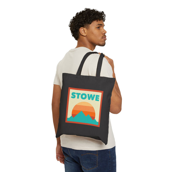 Stowe, Vermont Tote Bag, Cotton Canvas Tote Bag, Reusable Shopping Bag, Eco-Friendly Tote, Stowe, Vermont Gift