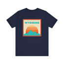 Retro Wyoming T-Shirt, Mountain Sun Tee, Unisex Graphic Shirt, Vintage Wyoming Top, Outdoor Adventure Clothing-3