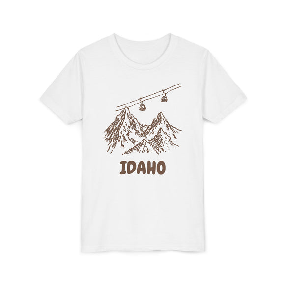 Idaho Youth T-Shirt — Vintage Gondola Ski Mountain Tee