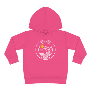 Buy vintage-hot-pink Big Sky, Montana Toddler Hoodie - Unisex Big Sky Toddler Sweatshirt