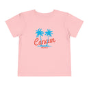 Cancun, Mexico Toddler T-Shirt - Retro Palm Tree Toddler Cancun Shirt-3