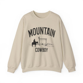 Mountain Sweatshirt - Mountain Cowboy Graphic Crewneck - 0