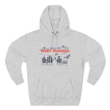 Premium West Virginia Après-ski Hoodie - Unisex Sweatshirt - 0