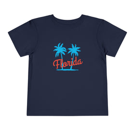 Florida Toddler T-Shirt - Retro Palm Tree Unisex Toddler Florida Shirt