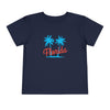 Florida Toddler T-Shirt - Retro Palm Tree Unisex Toddler Florida Shirt