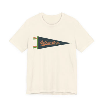 New River Gorge National Park Pennant T-Shirt — Vintage Camp Flag Tee