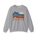 Golden, Colorado Sweatshirt Retro Mountains, Golden Unisex Graphic Crewneck-2