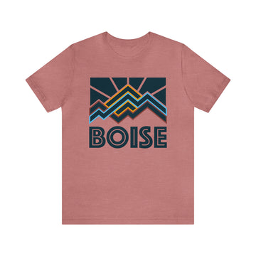 Buy heather-mauve Boise, Idaho T-Shirt - Retro Unisex Boise Shirt