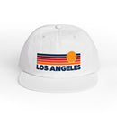 Los Angeles, California retro sunset Surf Cap | vintage striped sun state hat-1