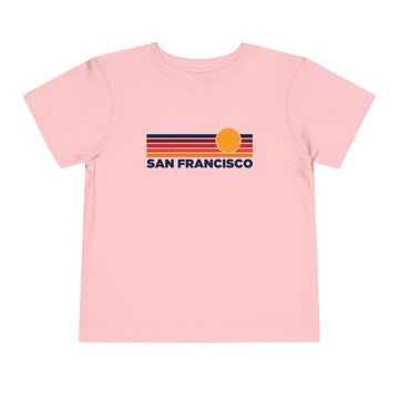 Buy pink San Francisco, California Toddler T-Shirt - Retro Sun Tee
