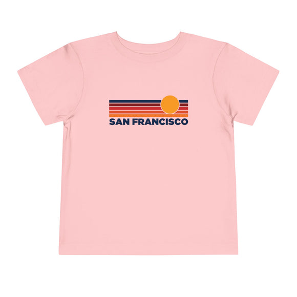 San Francisco, California Toddler T-Shirt - Retro Sun Tee