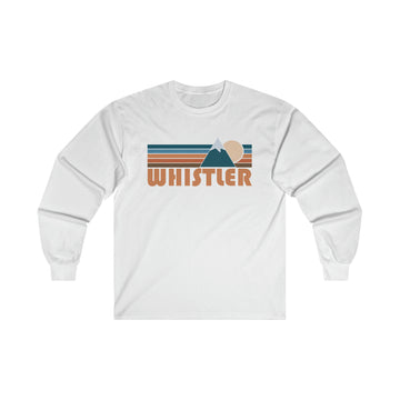 Buy white Whistler, Canada Long Sleeve Shirt - Retro Unisex Whistler Long Sleeve Tee