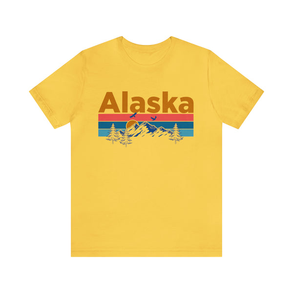 Alaska T-Shirt - Mountain Sunset Unisex Alaska Shirt