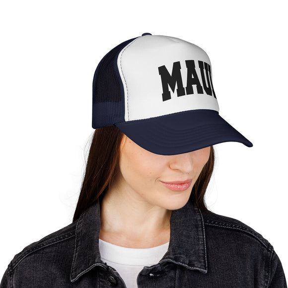 Maui, Hawaii Collegiate Style Trucker Hat