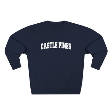 Buy navy Premium Castle Pine, Colorado Retro Graphic Sweatshirt