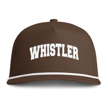 Whistler, Canada Embroidered Rope Hat - Vintage Sunwashed Rope Cap, Comfort Colors - 0