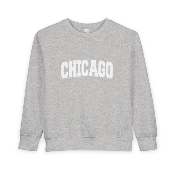Chicago, Illinois Toddler Sweatshirt - Chicago Toddler Crewneck Sweatshirt