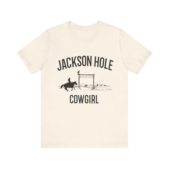 Jackson Hole, Wyoming Cowgirl Graphic Tee
