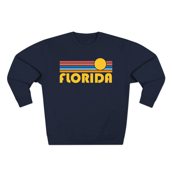 Premium Florida Retro Sun Graphic Sweatshirt