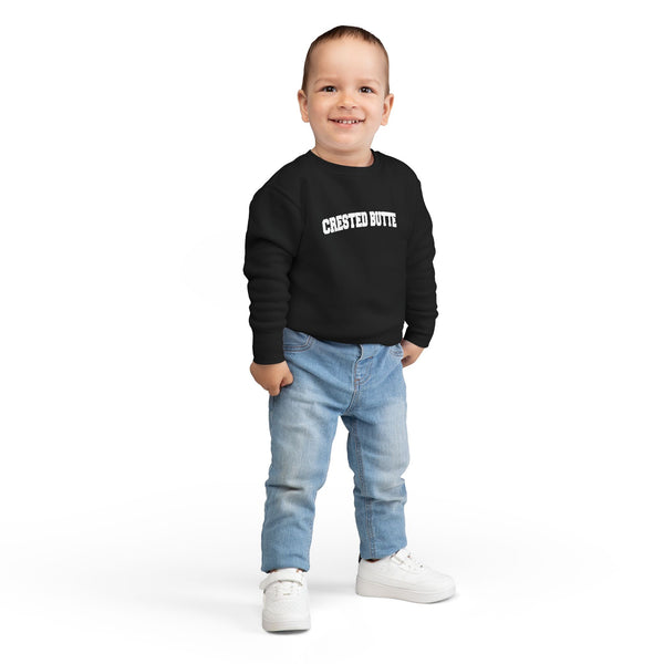 Crested Butte, Colorado Toddler Sweatshirt - Crested Butte Toddler Crewneck Sweatshirt