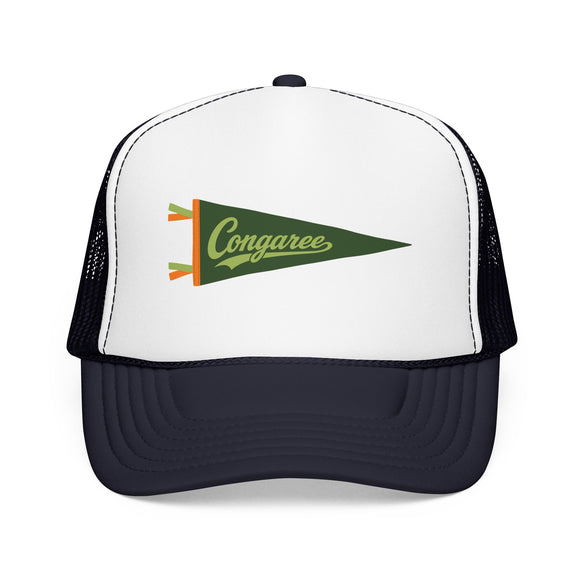 Congaree National Park Pennant Trucker Hat — Vintage Foam Mesh Cap