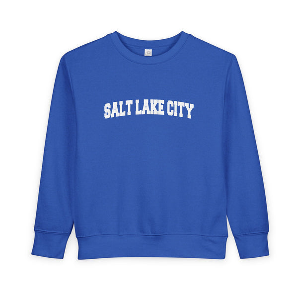 Salt Lake City, Utah Sweatshirt - Salt Lake City Toddler Crewneck Sweatshirt