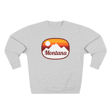 Buy heather-grey Premium Montana Sweatshirt - Retro Unisex Sweatshirt