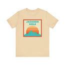Retro Jackson Hole, Wyoming T-Shirt, Mountain Sun Tee, Unisex Graphic Shirt, Vintage Jackson Hole, Wyoming Top, Outdoor Adventure Clothing-4