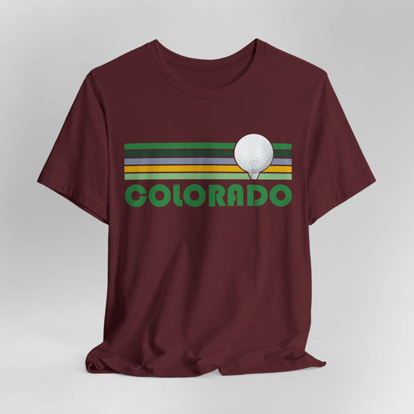 Golf Colorado T-Shirt - Retro Golf Unisex Colorado Shirt