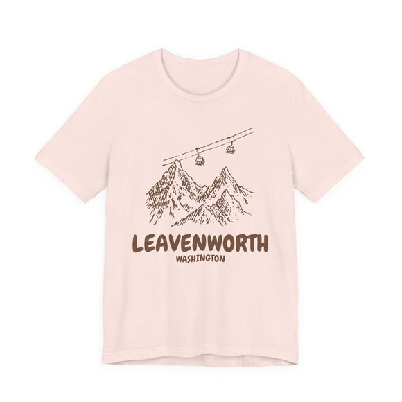 Leavenworth, Washington Mountain T-Shirt — Vintage Gondola Ski Mountain Tee