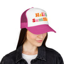 Hello Summer Trucker Hat Boho-16