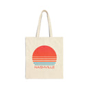 Nashville, Tennessee Retro 80s Cotton Canvas Nashville Tote Bag-1