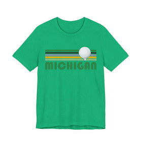 Buy heather-kelly Golf Michigan T-Shirt - Retro Golf Unisex Michigan Shirt
