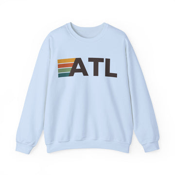 Buy light-blue Atlanta, Georgia ATL Retro Stripe Sweatshirt