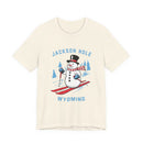 Jackson Hole, Wyoming T Shirt - Ski Snowman Graphic Tee-2