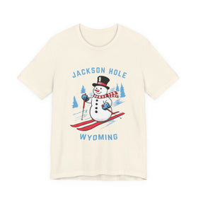 Jackson Hole, Wyoming T Shirt - Ski Snowman Graphic Tee - 0