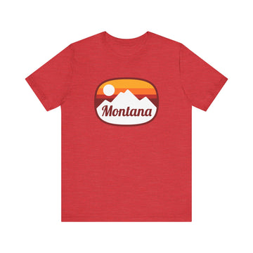 Buy heather-red Montana T-Shirt - Unisex Montana Shirt