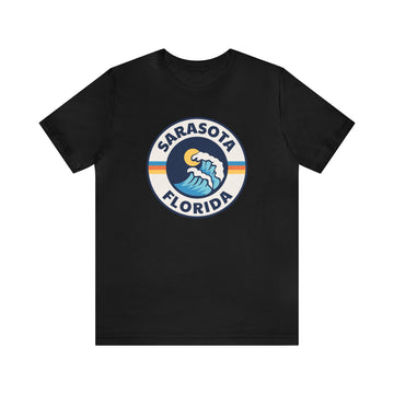 Buy black Sarasota, Florida T-Shirt - Unisex Sarasota Shirt - Wave Circle