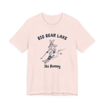 Big Bear Lake, California Ski Bunny T‑Shirt — Retro Skiing Graphic Tee - 0