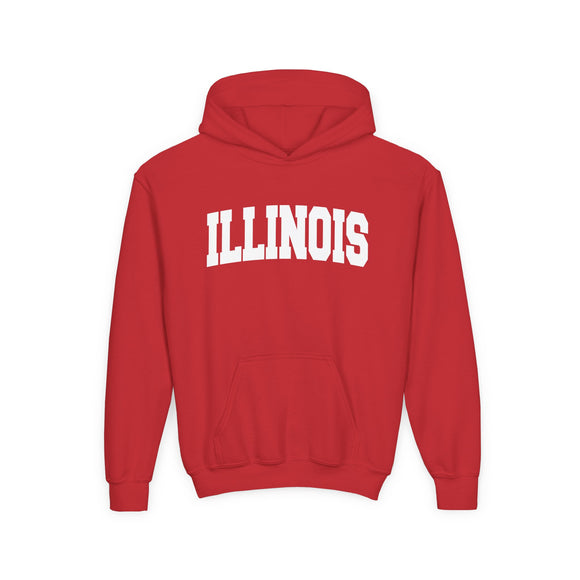 Illinois Youth Hoodie - Kids Illinois Hooded Sweatshirt
