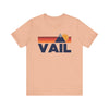 Retro Vail, Colorado T-shirt, Mountain Tee, Vintage Vail Unisex Jersey Shirt, Outdoor Hiking Apparel