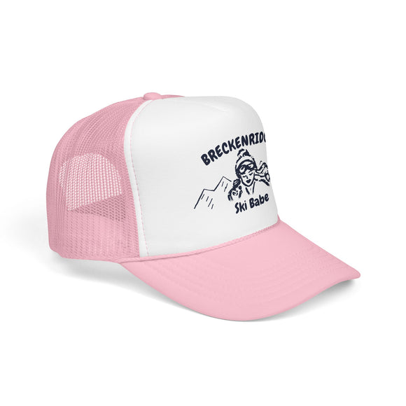 Breckenridge, Colorado Ski Babe Trucker Hat — Foam Mesh Cap