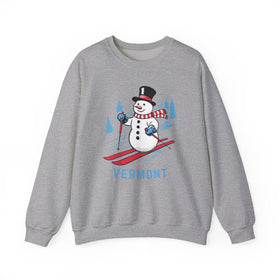 Buy sport-grey Vermont Sweatshirt - Ski Snowman Graphic Crewneck