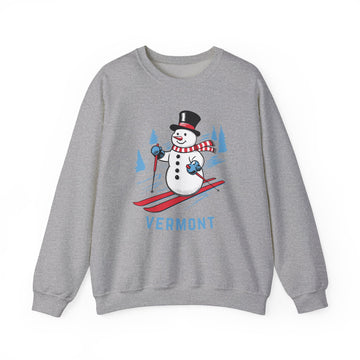 Buy sport-grey Vermont Sweatshirt - Ski Snowman Graphic Crewneck